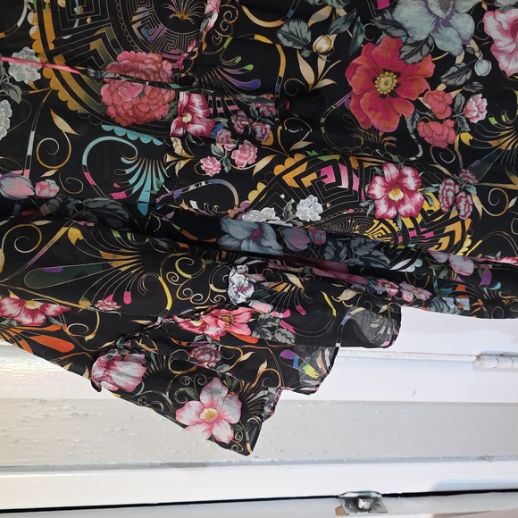 Johnny Was Peace Ruffle Tiered Midi Dress XL - Picture 3 of 11